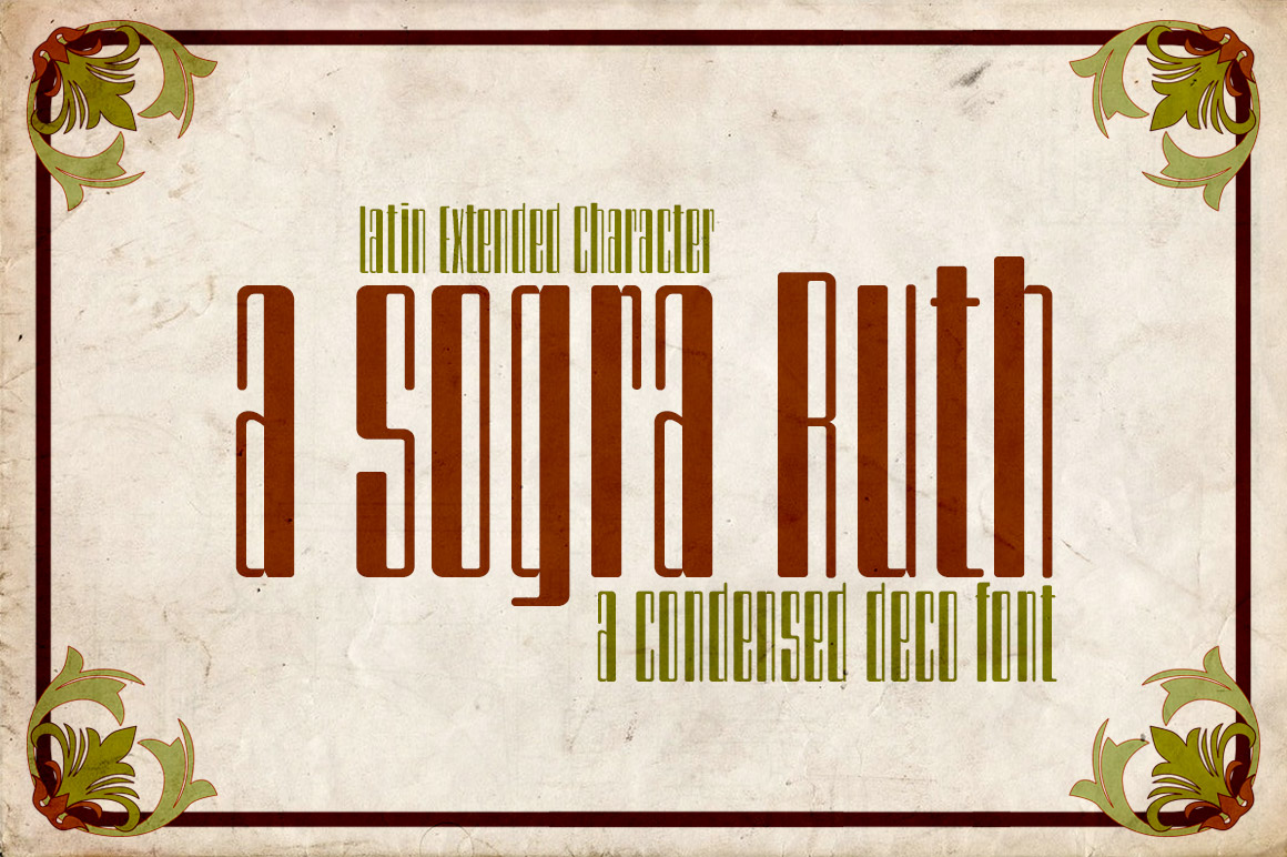 A Sogra Ruth Font for Advertising and Branding