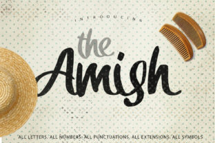 Amish: A Thick Marker Handwritten Script Font for Branding