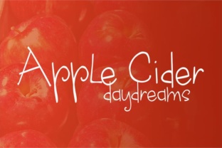 Apple Cider Daydreams: The Script Handwritten Font for Cozy Brand Identity