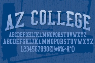AZ College Typeface: A Slab Serif for Handmade Branding