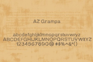 AZ Grampa: The Vintage Sans Serif Typeface for Retro Web Design