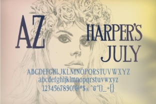 AZ Harpers July: A Retro Serif for Timeless Editorial Design