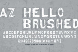 AZ Hello Brushed: A Retro Display Font for High-Impact Campaigns