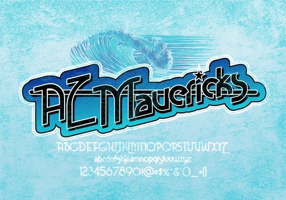 AZ Mavericks Typeface Review for Retro Craft Brands