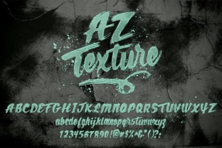 AZ Texture: The Brushed Handwritten Script Font for Bold Campaign Visuals