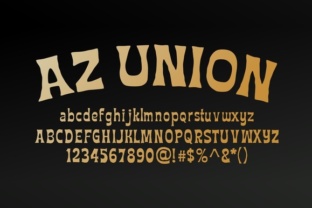 AZ Union: A Retro Sans Serif Typeface for Nostalgic Campaigns