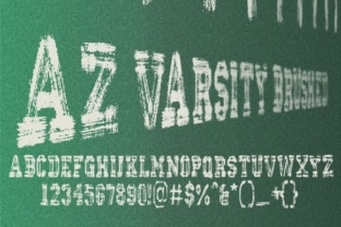 AZ Varsity Brushed: The Perfect Serif Font for Handmade Branding