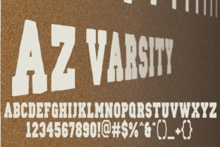 AZ Varsity: The Bold Serif Font for Clean, College-Style Branding