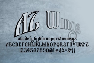 AZ Wings Typeface: A Modern Blackletter for Bold Brand Identity
