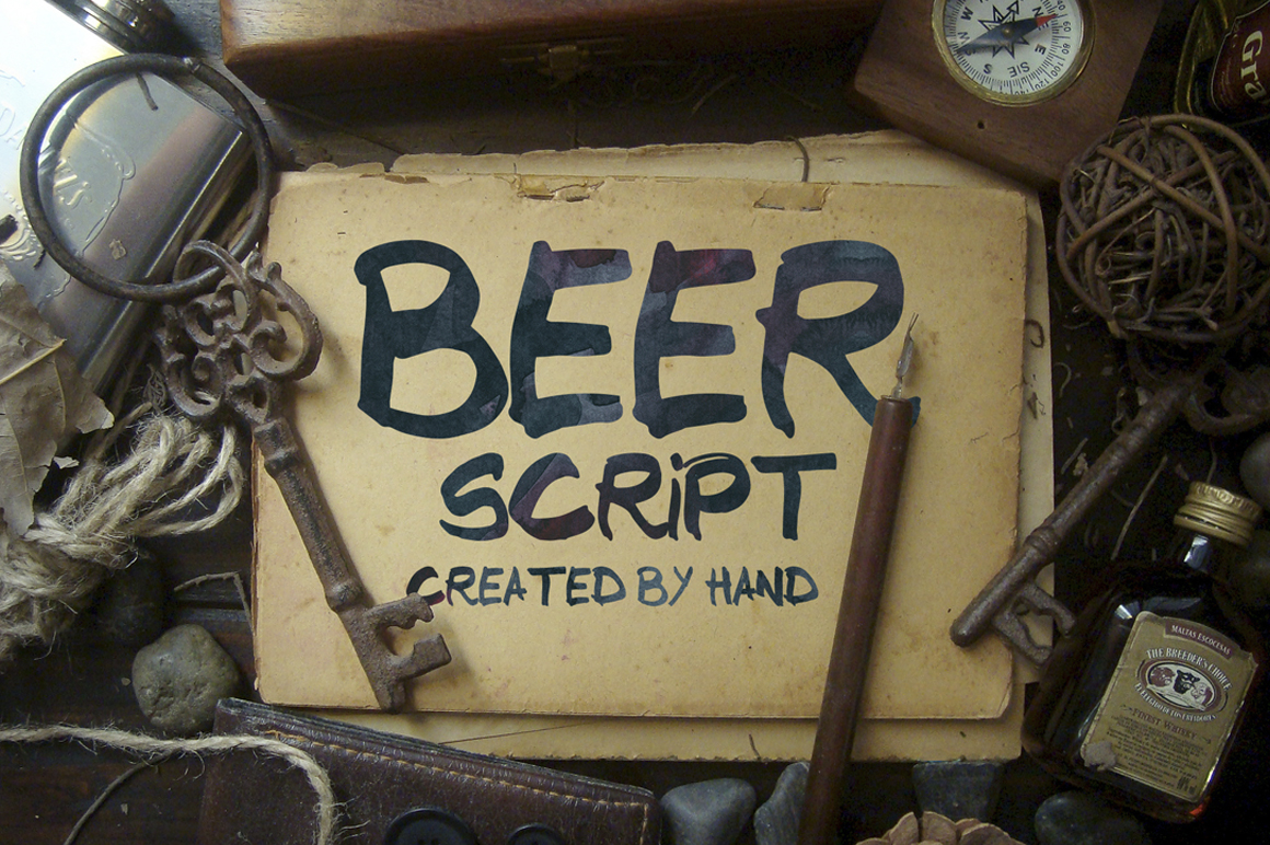 Beer Font: A Handwritten Script for Crafters and Sellers
