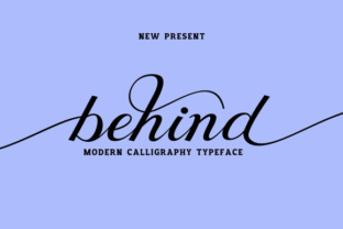 Behind Script Typeface for Elegant Brand Identity