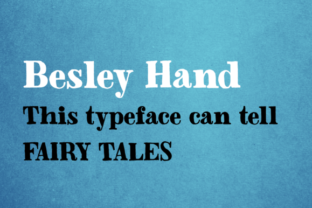 Besley Hand: A Playful Serif Font for Whimsical Branding