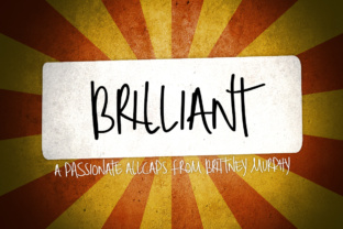 Brilliant: The Passionate All-Caps Script Handwritten Font for Crafters