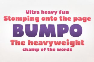 Bumpo: The Extra Heavy Sans Serif for Loud Brand Identity