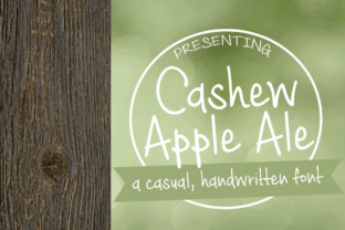 Cashew Apple Ale: A Handwritten Font for Editorial Design
