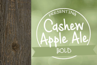 Cashew Apple Ale Bold: A Handwritten Font for Creative Makers
