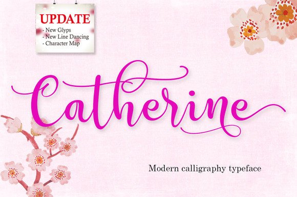 Catherine Font Review: Elegant Handwritten Script for Brand Identity