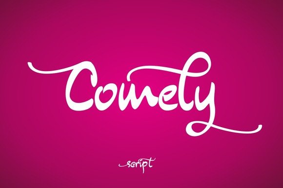 Comely Font: Elevate Your Brand with a Handwritten Script Typeface