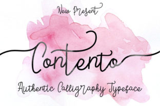 Contento Script: The Modern Handmade Typeface for Creative Makers