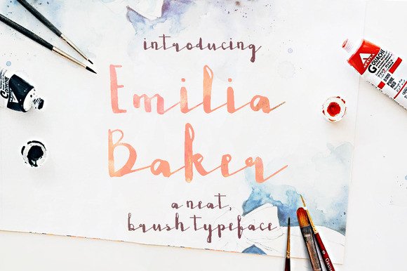 Emilia Baker: A Brush Script Font for Editorial Elegance