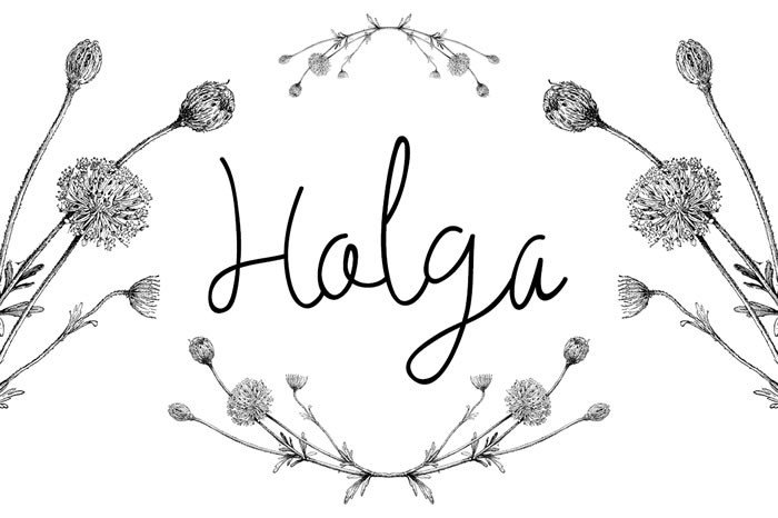Holga Script: The Perfect Knots for Elegant Editorial Design