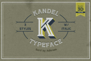 Kandel Typeface for Bold Brand Identity and Packaging Design