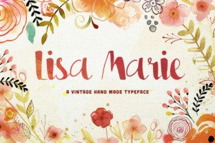 Lisa Marie Font for Spring and Girly Creations