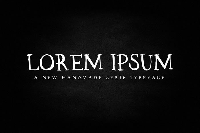 Lorem Ipsum: A Hand-Drawn Serif Font for Editorial Design