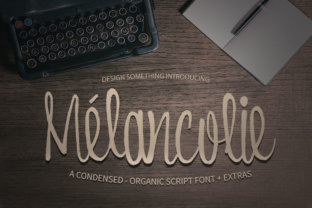 Melancolie: Organic Condensed Script Fonts for Authentic Brand Identity