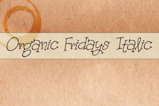 Organic Fridays Italic: Elevate Editorial Design with Handwritten Personality