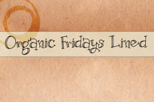 Organic Fridays Lined Typeface for Editorial Design