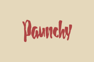 Paunchy: The Playful Script Handwritten Font for Bold Headlines