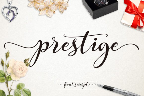 Prestige Font: Elevate Your Handmade and Print-on-Demand Projects