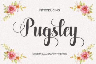 Pugsley: A Beautiful Handwritten Font for Elegant Branding
