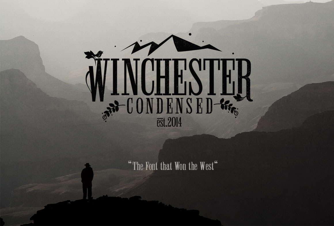 Winchester Condensed Typeface for Handmade Branding